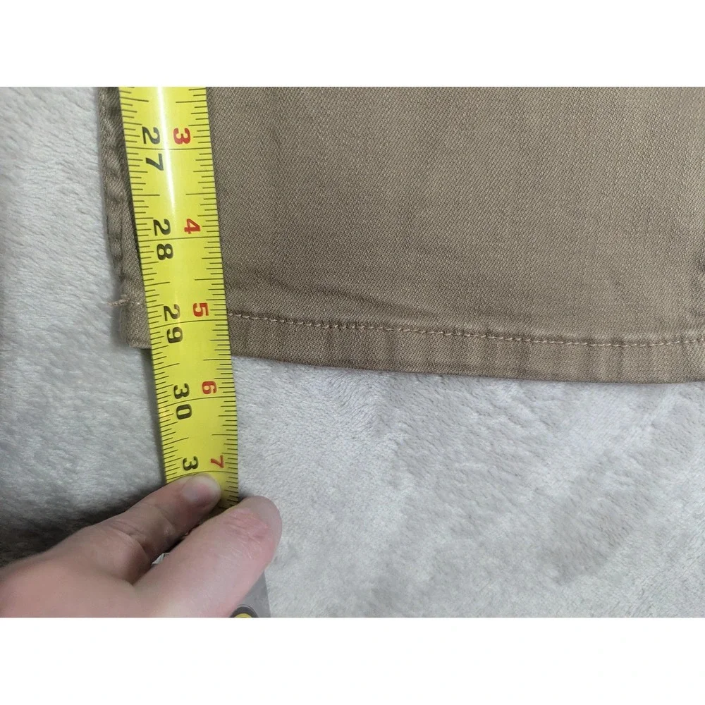 Flag & Anthem Nashville Straight Jeans Mens 40x30 Beige Khaki Stretch Denim